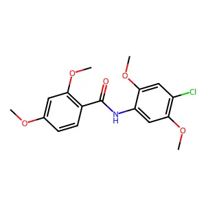 N-(4-chloro-2,5-dimethoxyphenyl)-2,4-dimethoxybenzamide structure