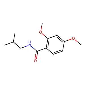 2,4-dimethoxy-N-(2-methylpropyl)benzamide structure