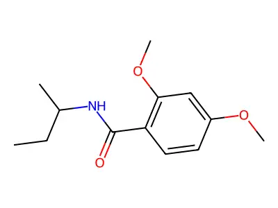 N-(sec-butyl)-2,4-dimethoxybenzamide structure