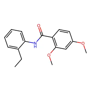 N-(2-ethylphenyl)-2,4-dimethoxybenzamide structure