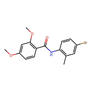 N-(4-bromo-2-methylphenyl)-2,4-dimethoxybenzamide structure