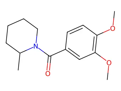1-(3,4-Dimethoxybenzoyl)-2-methylpiperidine structure