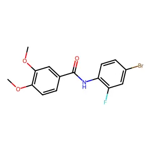 N-(4-bromo-2-fluorophenyl)-3,4-dimethoxybenzamide structure