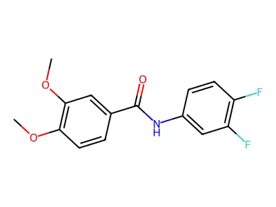 N-(3,4-difluorophenyl)-3,4-dimethoxybenzamide structure