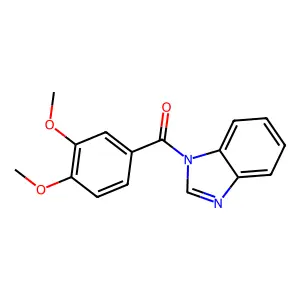 (1H-Benzo[d]imidazol-1-yl)(3,4-dimethoxyphenyl)methanone structure