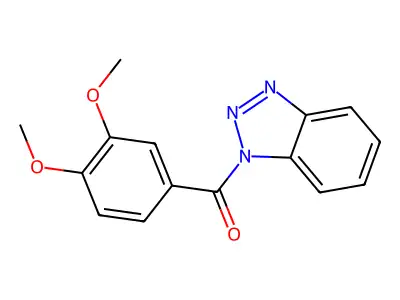 Benzotriazol-1-yl-(3,4-dimethoxyphenyl)methanone structure