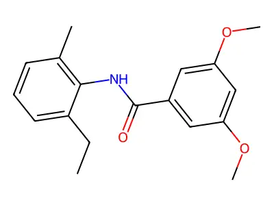 N-(2-ethyl-6-methylphenyl)-3,5-dimethoxybenzamide structure