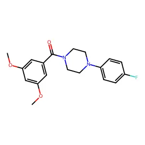 1-(3,5-Dimethoxybenzoyl)-4-(4-fluorophenyl)piperazine structure