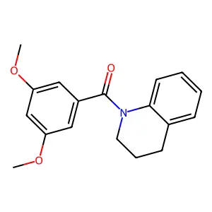 3,4-dihydro-2H-quinolin-1-yl-(3,5-dimethoxyphenyl)methanone structure