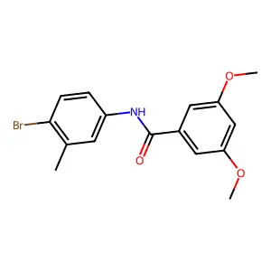 N-(4-bromo-3-methylphenyl)-3,5-dimethoxybenzamide structure