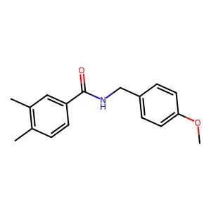 N-[(4-methoxyphenyl)methyl]-3,4-dimethylbenzamide structure