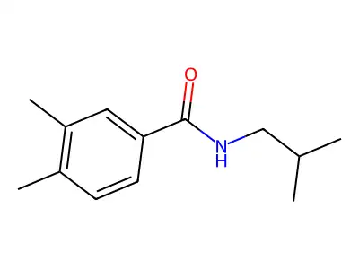 3,4-dimethyl-N-(2-methylpropyl)benzamide structure