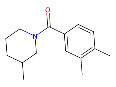 3,4-Dimethylphenyl 3-methylpiperidyl ketone structure