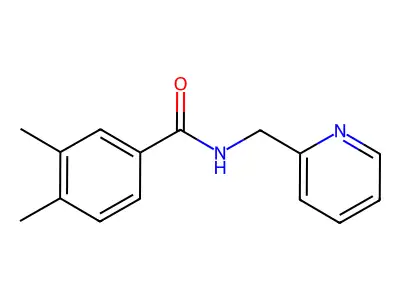3,4-dimethyl-N-(pyridin-2-ylmethyl)benzamide structure