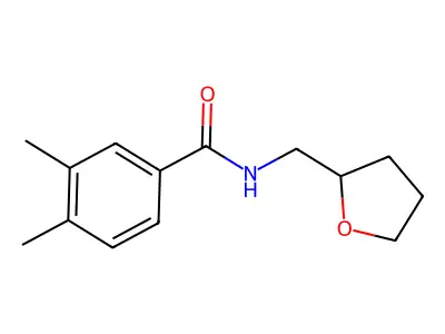 3,4-dimethyl-N-(oxolan-2-ylmethyl)benzamide structure