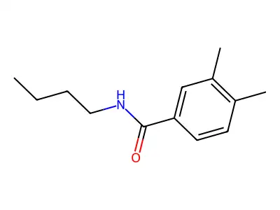 N-butyl-3,4-dimethylbenzamide structure