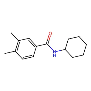 N-cyclohexyl-3,4-dimethylbenzamide structure