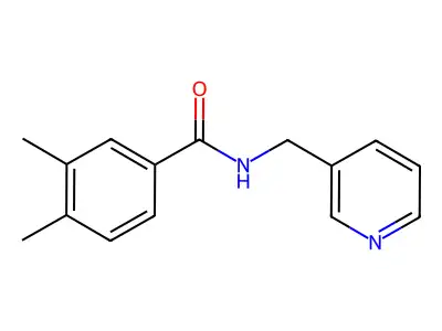 3,4-dimethyl-N-(3-pyridinylmethyl)benzamide structure