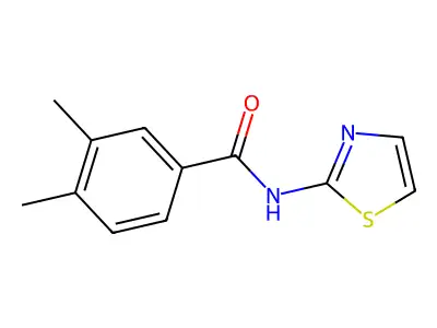 3,4-dimethyl-N-(1,3-thiazol-2-yl)benzamide structure