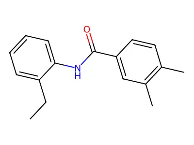 N-(2-ethylphenyl)-3,4-dimethylbenzamide structure