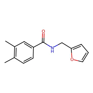 N-(furan-2-ylmethyl)-3,4-dimethylbenzamide structure
