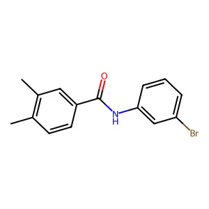 N-(3-bromophenyl)-3,4-dimethylbenzamide structure