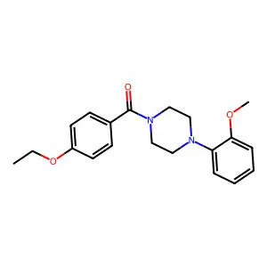 (4-Ethoxyphenyl)-[4-(2-methoxyphenyl)piperazin-1-yl]methanone structure