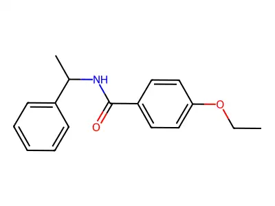 4-ethoxy-N-(1-phenylethyl)benzamide structure