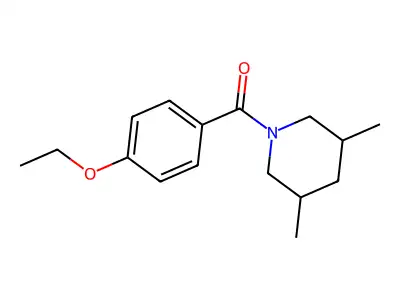 1-(4-Ethoxybenzoyl)-3,5-dimethylpiperidine structure