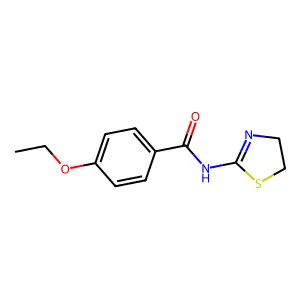 N-(4,5-dihydro-1,3-thiazol-2-yl)-4-ethoxybenzamide structure