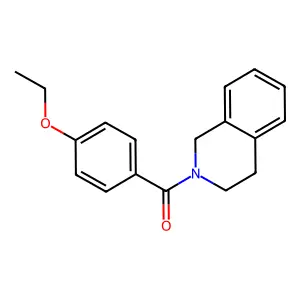 2-(4-Ethoxybenzoyl)-1,2,3,4-tetrahydroisoquinoline structure