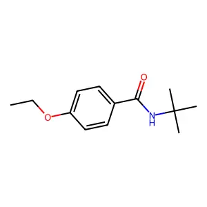 N-tert-butyl-4-ethoxybenzamide structure