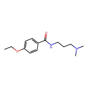 N-[3-(dimethylamino)propyl]-4-ethoxybenzamide structure