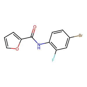 N-(4-bromo-2-fluorophenyl)furan-2-carboxamide structure