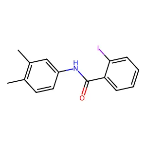 N-(3,4-dimethylphenyl)-2-iodobenzamide structure