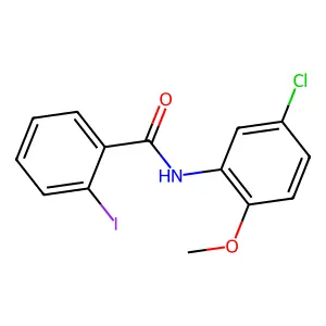 N-(5-chloro-2-methoxyphenyl)-2-iodobenzamide structure