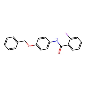 N-(4-Benzyloxy-phenyl)-2-iodo-benzamide structure