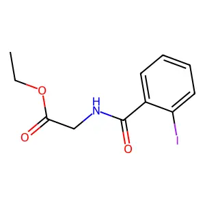 Ethyl 2-[(2-iodobenzoyl)amino]acetate structure