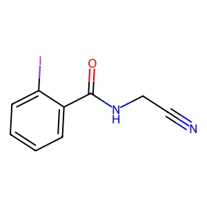 N-(cyanomethyl)-2-iodobenzamide structure