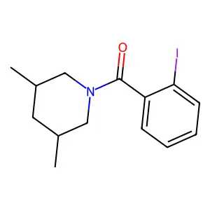 (3,5-Dimethyl-1-piperidinyl)(2-iodophenyl)methanone structure