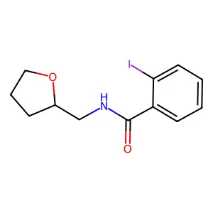 2-iodo-N-(oxolan-2-ylmethyl)benzamide structure