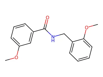3-methoxy-N-(2-methoxybenzyl)benzamide structure
