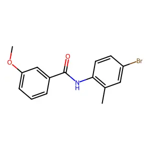 N-(4-bromo-2-methylphenyl)-3-methoxybenzamide structure