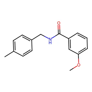 3-methoxy-N-[(4-methylphenyl)methyl]benzamide structure