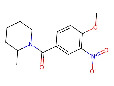 (4-Methoxy-3-nitrophenyl)(2-methylpiperidin-1-yl)methanone structure