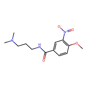 N-[3-(dimethylamino)propyl]-4-methoxy-3-nitrobenzamide structure