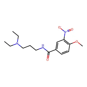 N-[3-(diethylamino)propyl]-4-methoxy-3-nitrobenzamide structure