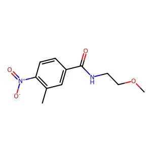 N-(2-methoxyethyl)-3-methyl-4-nitrobenzamide structure