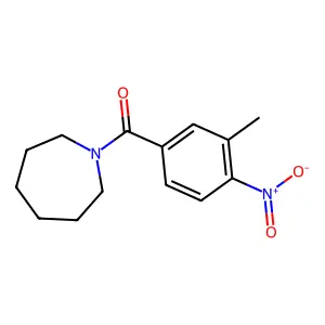 Azepan-1-yl-(3-methyl-4-nitrophenyl)methanone structure