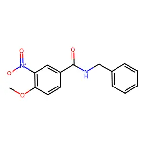 N-benzyl-4-methoxy-3-nitrobenzamide structure